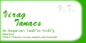 virag tanacs business card